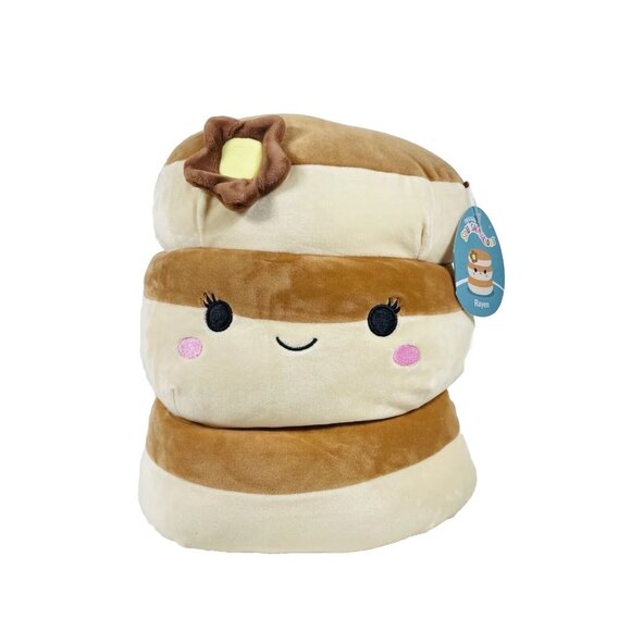 Squishmallows 12-Inch Rayen Pancake 3-Stack With Butter Flower - Picture 11 of 13